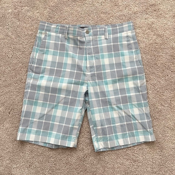 PGA TOUR lightweight summer shorts light blue and gray size small/medium - Picture 1 of 5